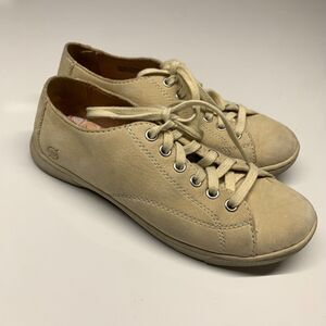 Born Shoes Womens 6.5 Kai Casual Comfort Sneakers W12211 Beige Round Toe